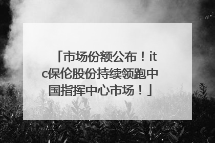 市场份额公布！itc保伦股份持续领跑中国指挥中心市场！