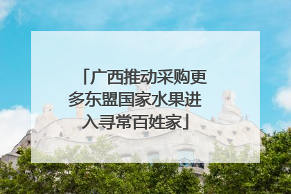 广西推动采购更多东盟国家水果进入寻常百姓家