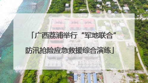 广西荔浦举行“军地联合”防汛抢险应急救援综合演练