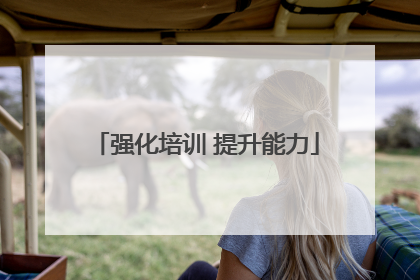 强化培训 提升能力