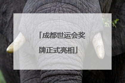 成都世运会奖牌正式亮相