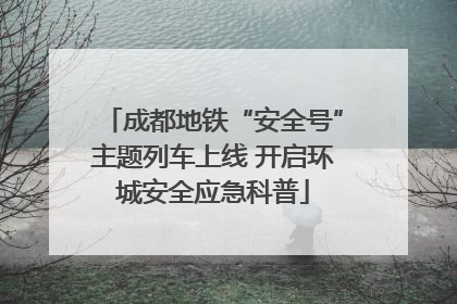 成都地铁“安全号”主题列车上线 开启环城安全应急科普