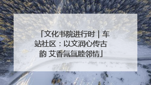 文化书院进行时｜车站社区：以文润心传古韵 艾香氤氲睦邻情