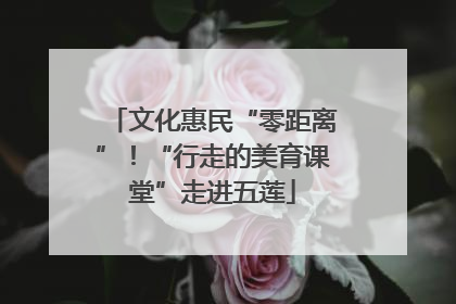 文化惠民“零距离”！“行走的美育课堂”走进五莲
