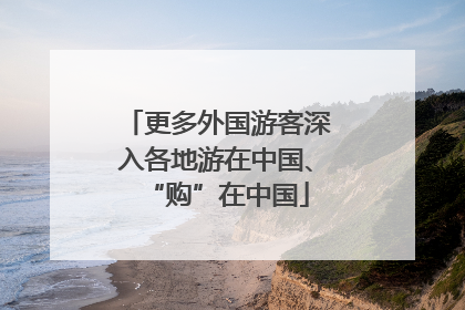 更多外国游客深入各地游在中国、“购”在中国