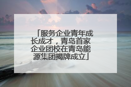 服务企业青年成长成才，青岛首家企业团校在青岛能源集团揭牌成立