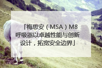 梅思安（MSA）M8呼吸器以卓越性能与创新设计，拓宽安全边界