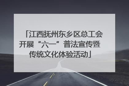 江西抚州东乡区总工会开展“六一”普法宣传暨传统文化体验活动
