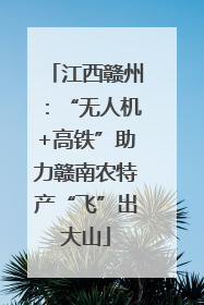 江西赣州：“无人机+高铁”助力赣南农特产“飞”出大山