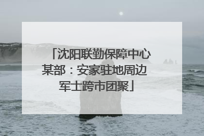 沈阳联勤保障中心某部：安家驻地周边 军士跨市团聚