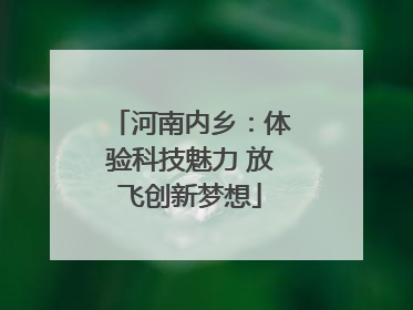 河南内乡：体验科技魅力 放飞创新梦想