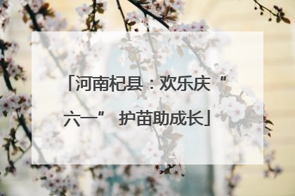 河南杞县：欢乐庆“六一” 护苗助成长