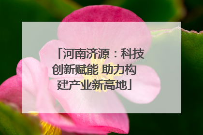 河南济源：科技创新赋能 助力构建产业新高地