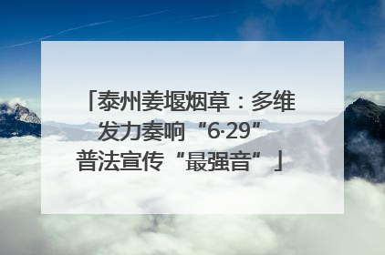 泰州姜堰烟草：多维发力奏响“6·29”普法宣传“最强音”