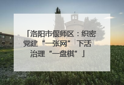 洛阳市偃师区：织密党建“一张网” 下活治理“一盘棋”