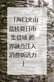 海口火山荔枝夏日市集登场 跨界融合注入消费新活力