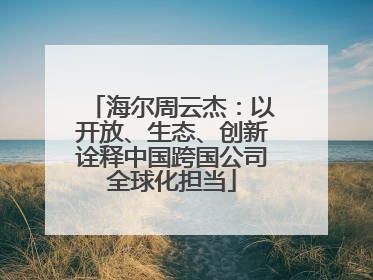 海尔周云杰：以开放、生态、创新诠释中国跨国公司全球化担当