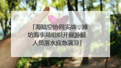 海陆空协同实战，潍坊海事局组织开展游艇人员落水应急演习