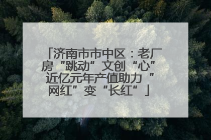 济南市市中区：老厂房“跳动”文创“心” 近亿元年产值助力“网红”变“长红”