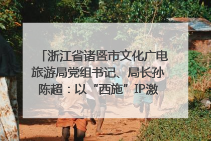 浙江省诸暨市文化广电旅游局党组书记、局长孙陈超：以“西施”IP激活全域旅游 打造县域文旅融合新标杆｜第七届全国县域旅游研究成果发布系列活动