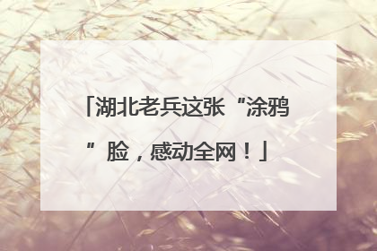 湖北老兵这张“涂鸦”脸，感动全网！