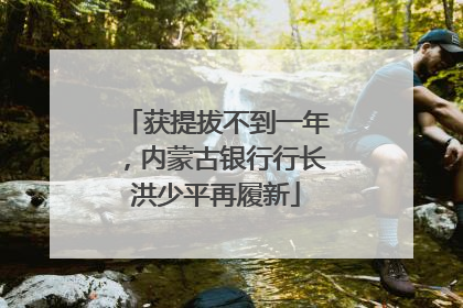 获提拔不到一年，内蒙古银行行长洪少平再履新