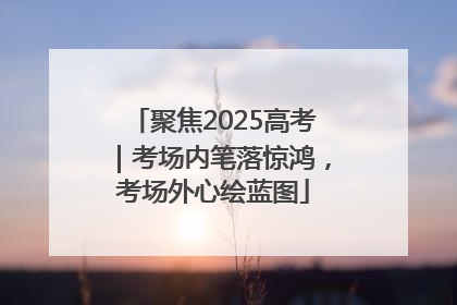 聚焦2025高考｜考场内笔落惊鸿，考场外心绘蓝图