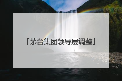 茅台集团领导层调整
