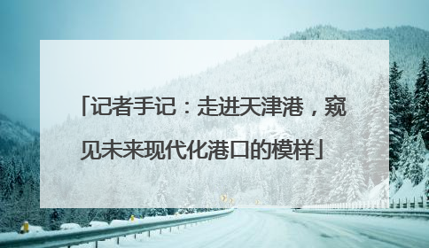 记者手记：走进天津港，窥见未来现代化港口的模样