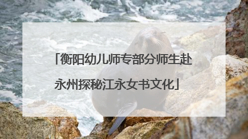 衡阳幼儿师专部分师生赴永州探秘江永女书文化