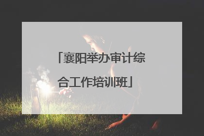 襄阳举办审计综合工作培训班