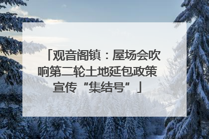 观音阁镇：屋场会吹响第二轮土地延包政策宣传“集结号”