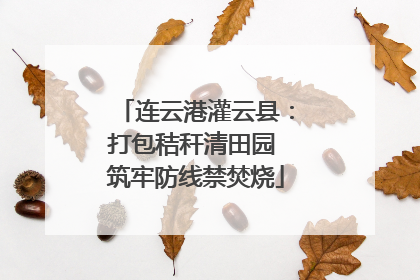 连云港灌云县：打包秸秆清田园 筑牢防线禁焚烧