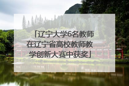辽宁大学6名教师在辽宁省高校教师教学创新大赛中获奖