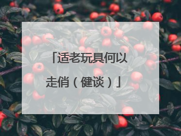 适老玩具何以走俏（健谈）