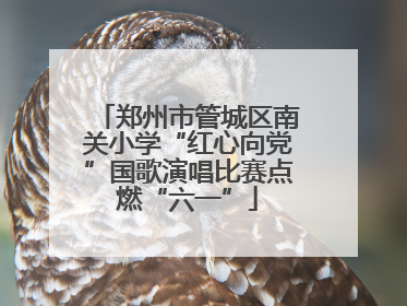 郑州市管城区南关小学“红心向党”国歌演唱比赛点燃“六一”