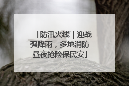 防汛火线｜迎战强降雨，多地消防昼夜抢险保民安