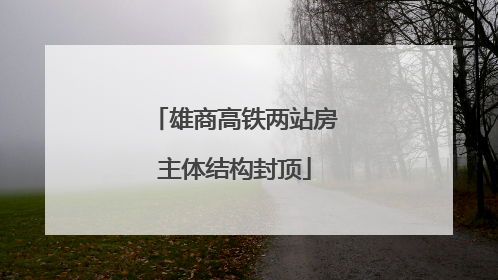雄商高铁两站房主体结构封顶