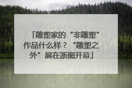 雕塑家的“非雕塑”作品什么样？“雕塑之外”展在浙图开幕