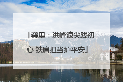 龚里：洪峰浪尖践初心 铁肩担当护平安