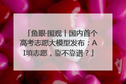 鱼眼·围观丨国内首个高考志愿大模型发布：AI填志愿，靠不靠谱？