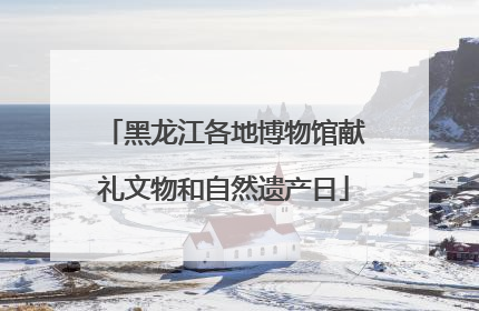 黑龙江各地博物馆献礼文物和自然遗产日