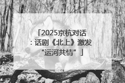 2025京杭对话：话剧《北上》激发“运河共情”