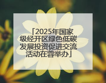 2025年国家级经开区绿色低碳发展投资促进交流活动在蓉举办