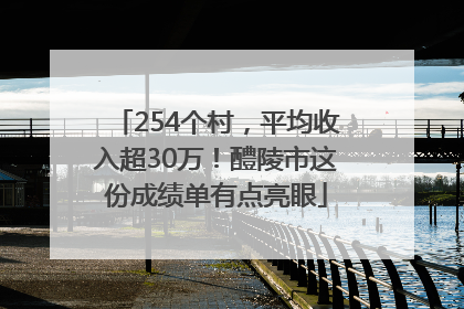 254个村，平均收入超30万！醴陵市这份成绩单有点亮眼