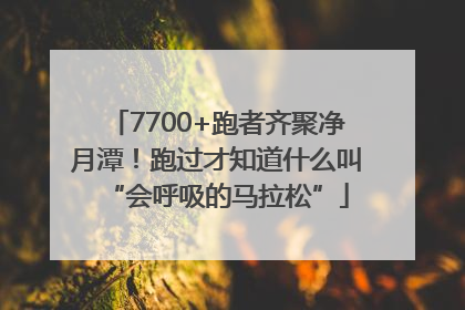 7700+跑者齐聚净月潭！跑过才知道什么叫“会呼吸的马拉松”
