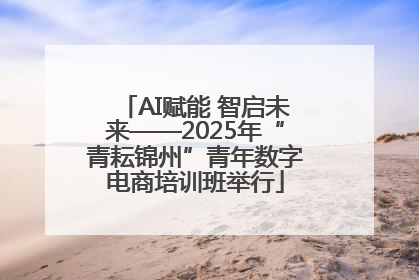 AI赋能 智启未来——2025年“青耘锦州”青年数字电商培训班举行